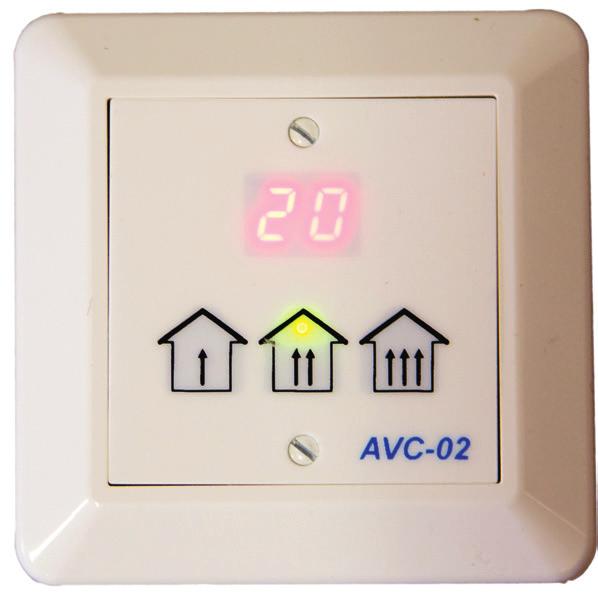 Larmhantering. Visning av tillufts, frånlufts och uteluftstemperatur Normal användning Med knapparna Spar - Komfort - Forcerad kan tre olika ventilationsnivåer väljas. Normalt används Komfort.