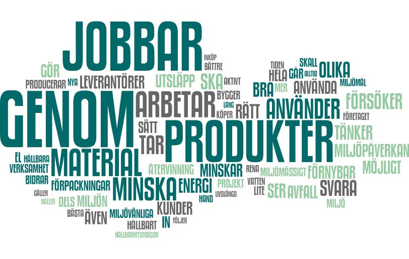 Hur företagets verksamhet bidrar till en hållbar utveckling FRÅGA: På vilket sätt bidrar företagets verksamhet till en hållbar utveckling?