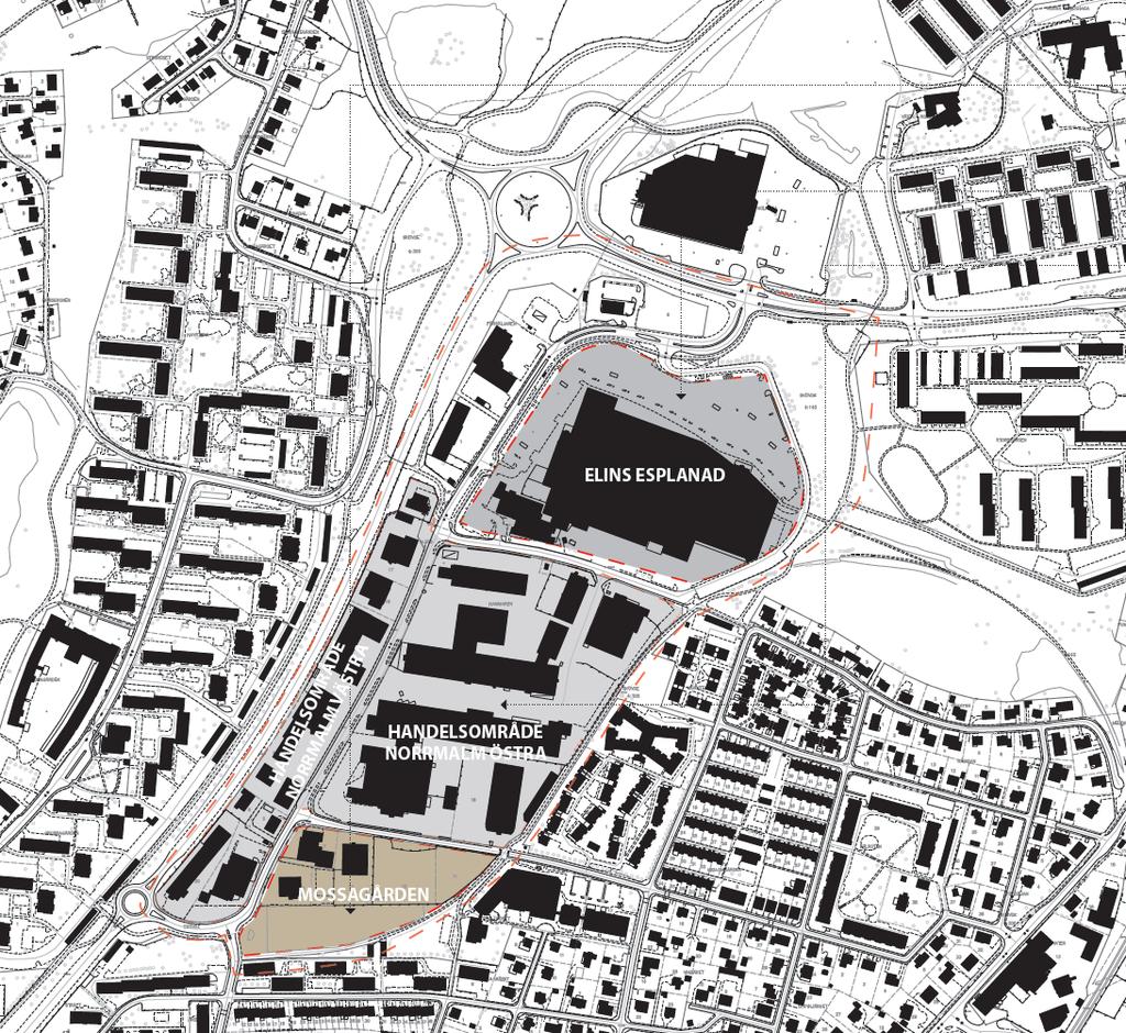 2. Förutsättningar Utredningsområdet består av Norrmalm samt de omgivande delarna av vägarna Nolhagavägen och Vadsbovägen (se Figur 1).
