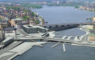Figur 6. Det vinnande arkitektförslaget Strömmar som har utarbetats av Nyréns arkitektkontor, Tyréns Stockholm och ELU Konsult.