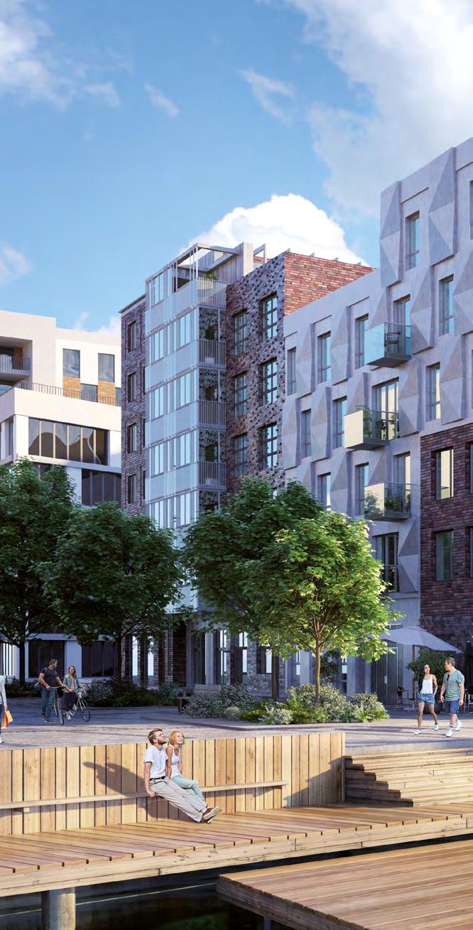 Ditt nya hem på Oceanpiren Med det nya bostadsområdet Oceanhamnen tar Helsingborgs city ett dramatiskt steg närmare Öresund.