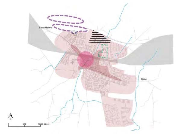VEBERÖD GENARP STÅNGBY TECKENFÖRKLARING Stadsutveckling - tät och grön blandad stad Stadsintegrerat näringsliv
