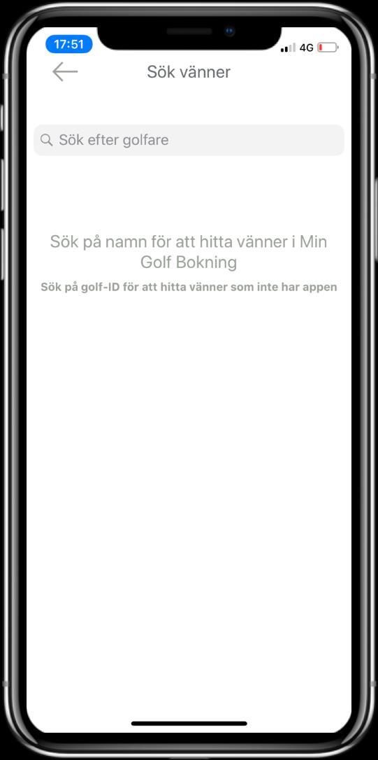 Om personen har applikationen kan du söka på namn.