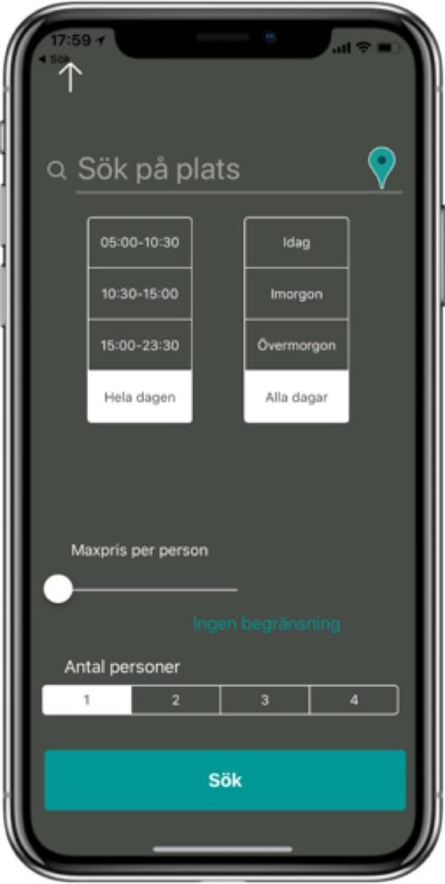 Filtrera Klicka på "Filtrera sökning (gröna rutan)