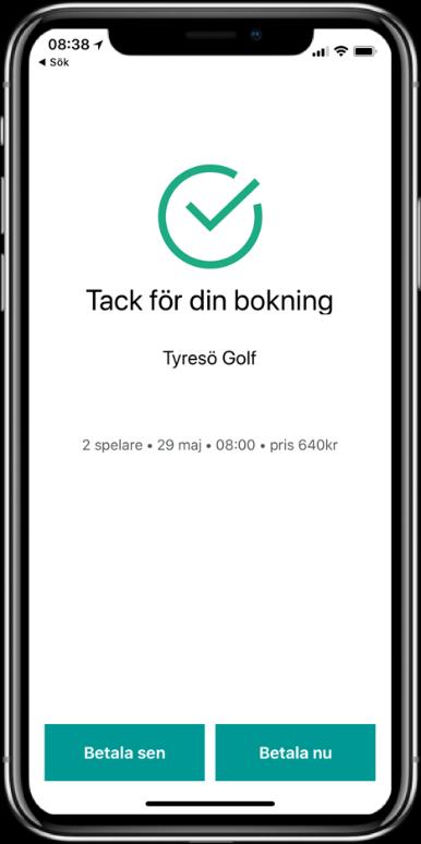 profilsymbolen. OBS! Golfvänner är inte synkade med Min Golf ännu.