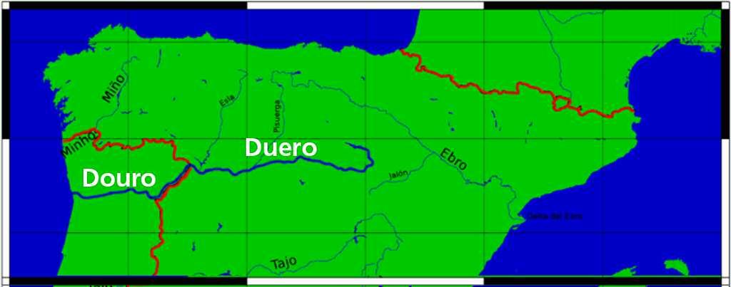 Floden rinner upp nära Duruelo de la Sierra i provinsen Soria i Spanien och rinner sedan västerut till utloppet i Atlanten vid Porto i Portugal.