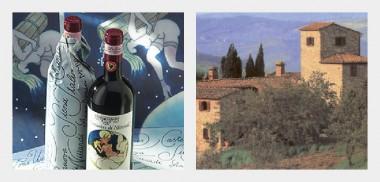 Italien Fattoria Nittardi Mellan provinserna Siena och Florens finner man Nittardi.