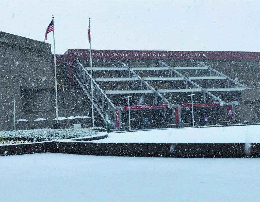 Snöstorm i Atlanta det var ett något oväntat mottagande vid ankomsten från ett helt snöfritt Uppsala.