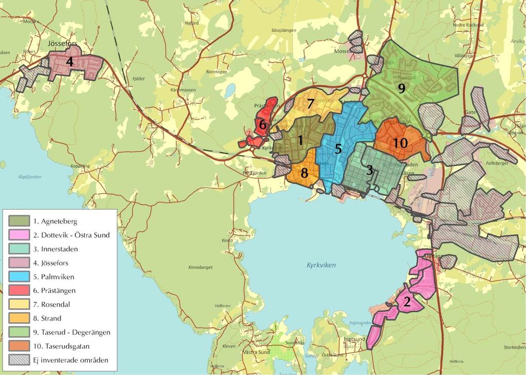 Där källare förekommer har källargolvsnivå antagits till 1,5 m under markytan.
