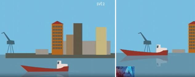 Vi har tidigare sett Victoria Dyring i Vetenskapens värld visa Stockholms Stadshus till hälften dränkt i vatten.