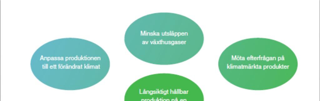 Jordbrukets klimatutmaningar Greppas fokus i nuläget Anpassning