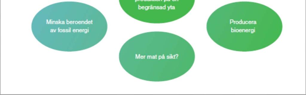 utsläppen av GHG Långsiktigt hållbar produktion Mer mat på sikt?