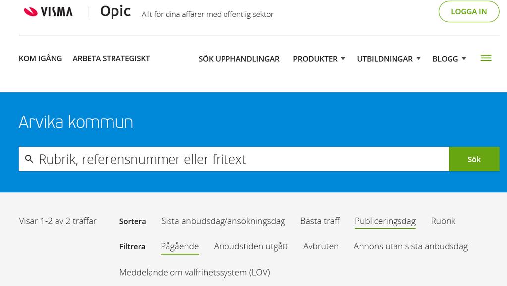 Då visas den nedanstående sidan.