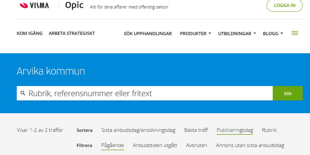 6. Vill du lämna anbud till oss?