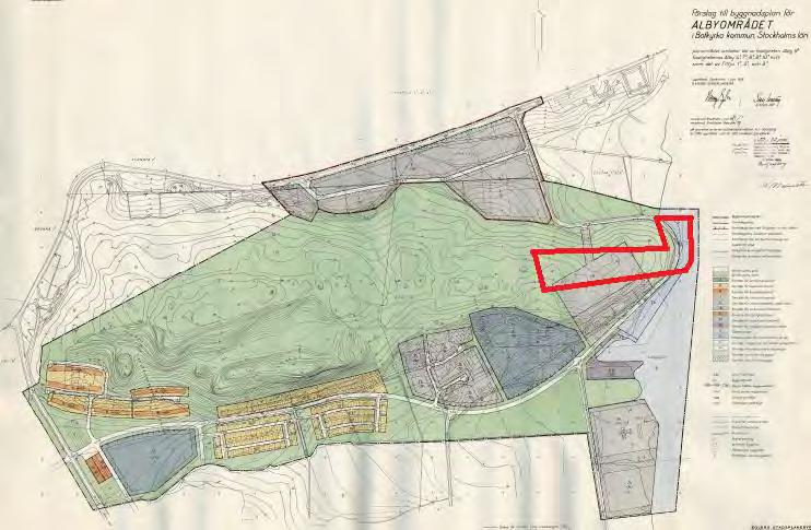 50-49 BOTKYRKA KOMMUN 7 [22] Stadsbyggnadsenheten 2013-10-16 Detaljplaner För området gäller del av detaljplan 50-3, som vann laga kraft 30 juni 1959.