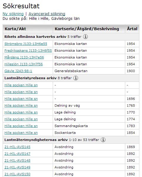 10 av 17 2.3 Söktips Specificera sökningen för att förkorta söktiden och minska antalet träffar t.ex. när du söker ett laga skifte, avgränsa tidsperioden till 1850 1860.