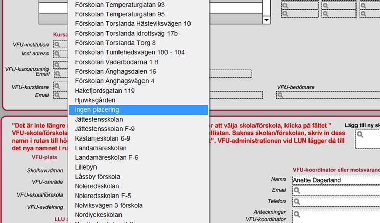 Val av vy Du kan välja att se dina poster på olika sätt, antingen i formulärvisningsläge då en post visas i taget, i listvy där posterna visas efter varandra i en lista, eller i tabellvisning då