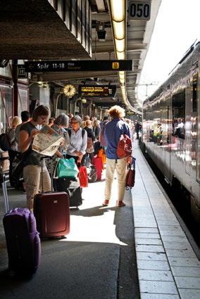 Kapitel 2. Utbud och resande Antal utbudskilometer per invånare tåg Utbudets sammansättning ser olika ut i olika län. Här redovisas därför antalet utbudskilometer för tågtrafik separat.