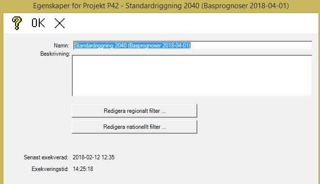 För nationella och regionala steg styrs typen av den prognosområdesnyckel som pekas ut.