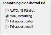TIDRAPPORTERING Programmet har inbyggd tidrapportering. Varje användare kan tidsredovisa arbetad tid direkt på de projekt och aktiviteter där man deltar.