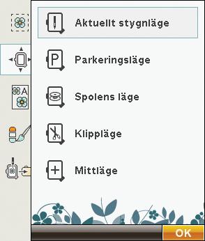 Tråckla i broderbågen Tråckelsömmen tråcklar fast tyget på det mellanlägg som är spänt i broderbågen. Detta är extra användbart vid brodering på tyg som inte går att spänna fast i broderbågen.