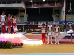 Christian placerade sig på 5:e plats i det stora startfält på 63 gymnaster. David Rumbutis placerade sig strax bakom på 6:e plats.
