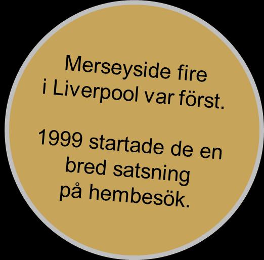 Bakgrund Merseyside har 1,5 miljoner invånare. Brandmännen besöker 9000 hem. Varje månad!