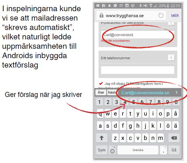 felmeddelanden var det få kunder som ens