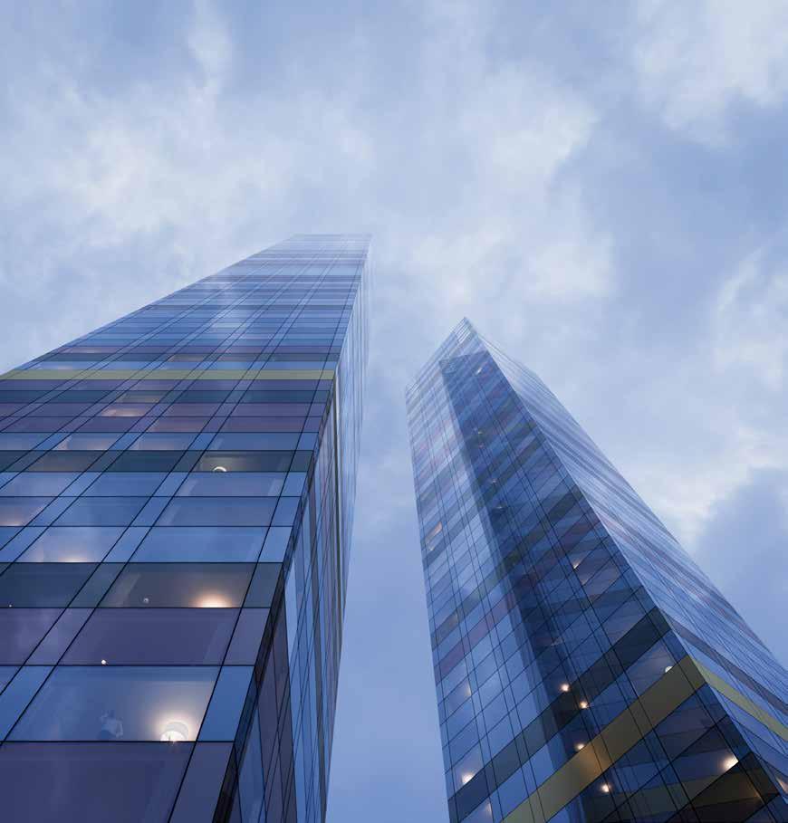 1 200 bostäder Tellus Towers beräknas stå färdigt 2023 och kommer då att bli ett nytt landmärke i Stockholm och Sverige.