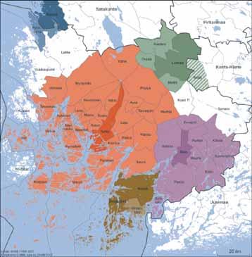 Kimitoöns kommuner kan anses ha goda förusättningar för att genomföra en kommunsammanslagning. Som en svaghet kan dock betraktas det rätt stora avståndet för Kimito och Dragsfjärd från varandra.