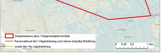 För transport av marksubstans för ett vindkraftverk krävs cirka 150 fordonskombinationer bestående av lastbil och släpvagn, vilket innebär cirka 1 350 sådana fordonskombinationer för hela