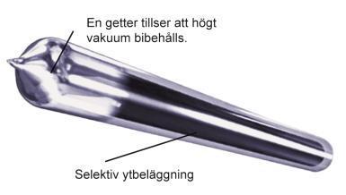 Montering av vakuumsolfångarens ram Ibland kan det vara en fördel att montera ihop solfångarramen på marken och sedan lyfta hela ramen på plats på taket.