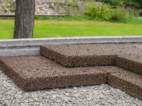 Markradon vid platta på mark Om marken är radonrik kan en betongplatta med Isodrän under vara