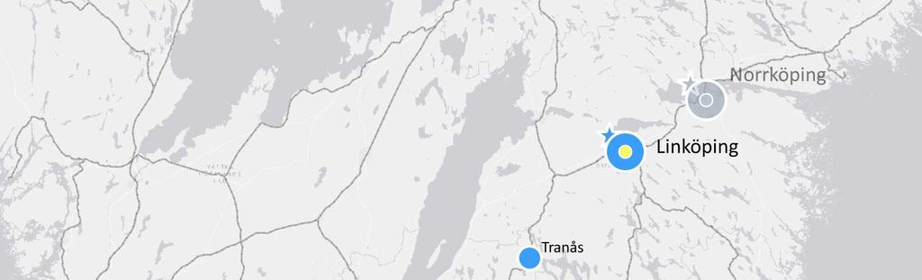 2.3 SAMHÄLLSSTRUKTUR I REGIONEN Kartbilden nedan visar en översikt över så kallade tillväxtmotorer och regionala kärnor i