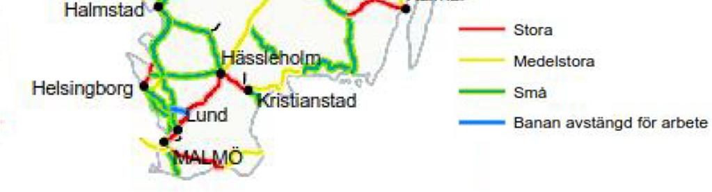 kapacitetsutnyttjande under de högst trafikerade timmarna.