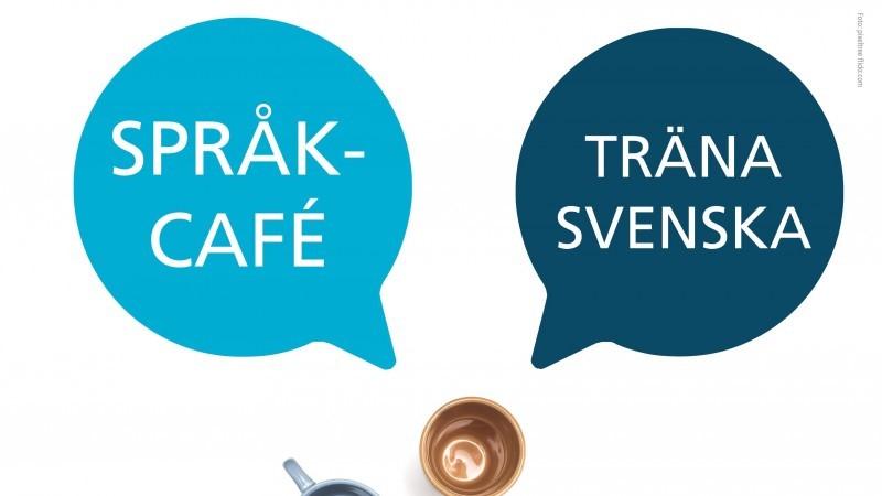 Varje vecka under hösten är det språkcafé på