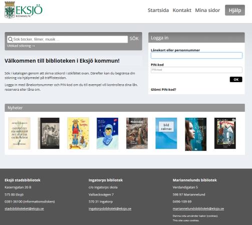 Kontakta gärna biblioteket. Se bokbussens tidtabell på bibliotekets hemsida. Låna om och reservera Du kan enkelt göra omlån och reservera hemifrån.