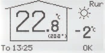 7.4 Max/min//Ext. Styr Max = Maximalt tillåtna framledningstemperatur. Ställbar 5-90 C. Min = Minsta tillåtna framledningstemperatur. Speciellt lämplig för golvvärmesystem. Ställbar 5-90 C. Rumtemp Extern kontakt = Önskad rumstemperatur när extern kontakt är sluten, t ex via GSM-styrning.