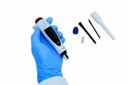 Passar alla serologiska pipetter (glas och plast) 1-100 ml Två användarknappar för större kontroll Justeringshjul för att ställa in pipetteringshastigheten Kan dispensera droppvis, perfekt vid