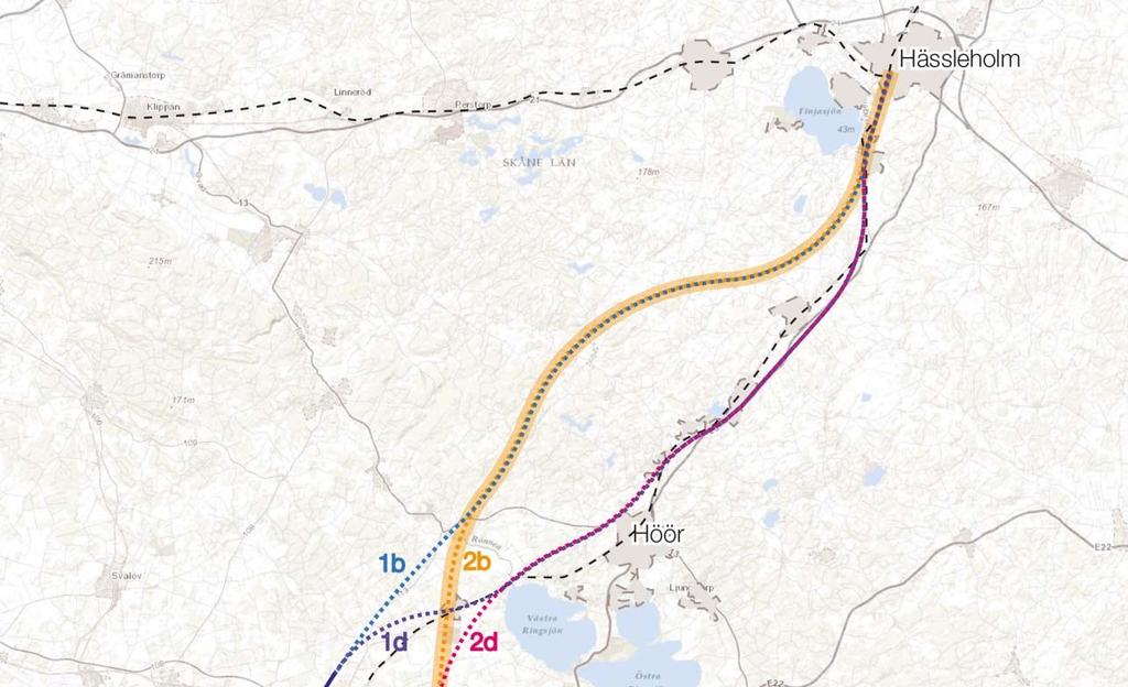 4 Tidigare utredningar Lund Hässleholm, stegvis utbyggnad av södra stambanan är en utredning som gjordes av Stambanan.