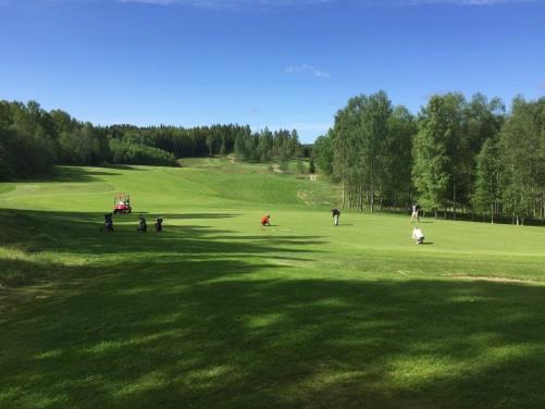 Under året har mattorna på delar av drivingrangen bytts ut mot konstgräsmattor och rensning av dammar och vattenhinder är också färdigställt.