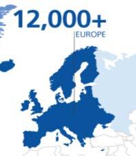 CO2 trender i Europa. Uppskattat antal stormarknader, butiker och närbutiker i EU är 250.