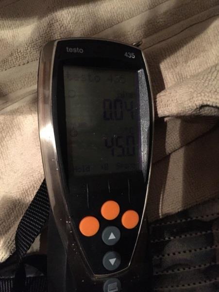 Mätningarna visar på att temperaturen vid tappstället efter 10 sekunder uppnår 55,4 C och vid en långvarig