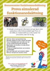 RESURSCENTER FUNKTIONSNEDSÄTTNING Genom beviljade medel från Växjö kommun avseende 2017 och 2018 så har en satsning