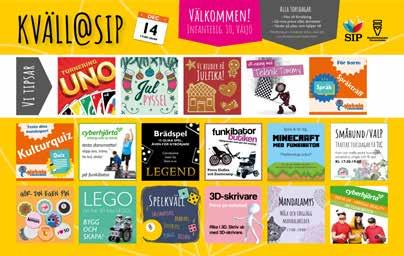 FRITIDSAKTIVITETER Storsatsning från oktober 2017 på öppet hus -koncept kallat kväll@sip.