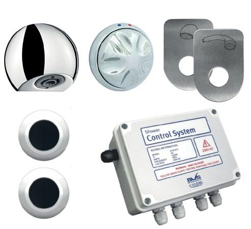Termostatblandare Varmvatten Magnetventil Handdusch med snabbkoppling Säkerhetsdusch Kit Komplett