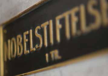 Samtliga pristagare som medverkat under Nobelveckan i Stockholm samlades på Nobelstiftelsen för en avslutande mottagning den 12 december.