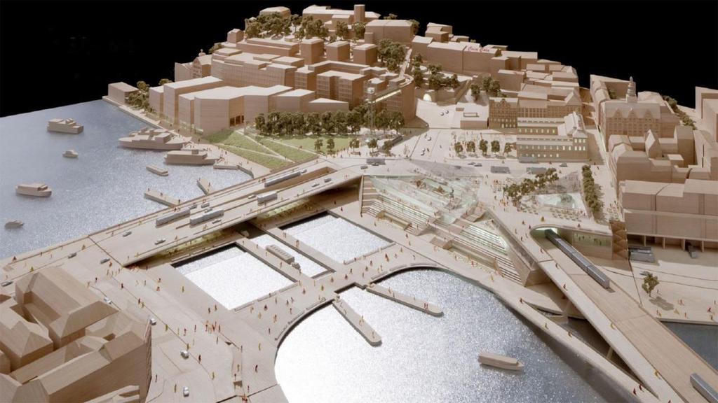 Nya Slussen Modellfoto, vy