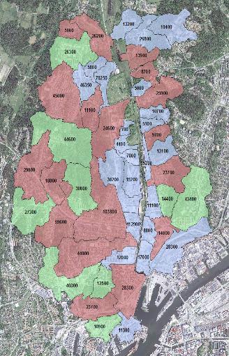 Principförslag åtgärd Resultat av analyser ger utgångspunkt Färgen anger åtgärdstyp