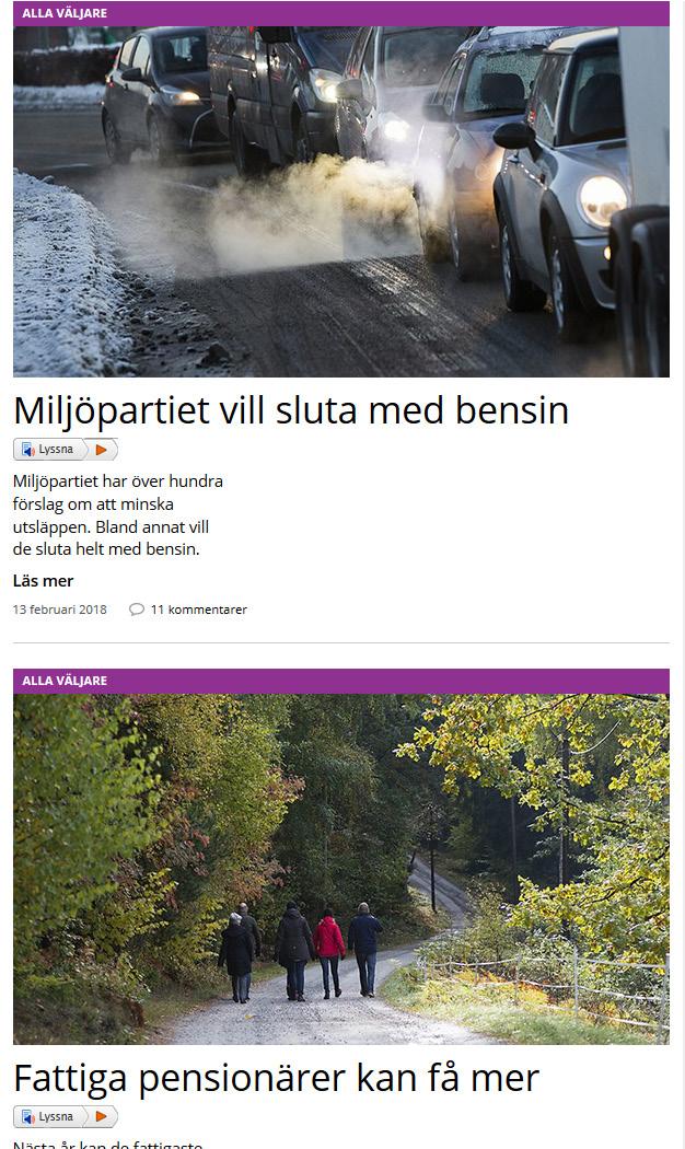 Arbeta med valet 2018 - textfrågor, diskussionsuppgifter, skrivuppgifter och bildanalys Ämne: Svenska, svenska som andraspråk, samhällskunskap Årskurs: 7-9, gymnasiet, vux och SFI Lektionstyp: